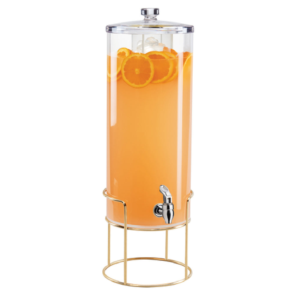 Cal Mil 22005-3-46 Mid-Century Beverage Dispenser 3 Gallon Capacity 8-1/4"W X 9-3/4"D X 25-3/4"H