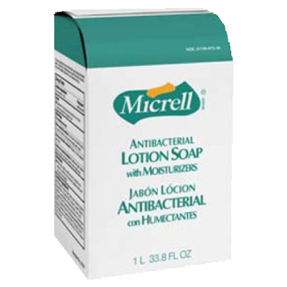 Franklin Machine Products 141-2036 Gojo® Micrell® Antibacterial Lotion Soap Refill 33.8 Oz. For Use With 141-2033 Soap Dispenser