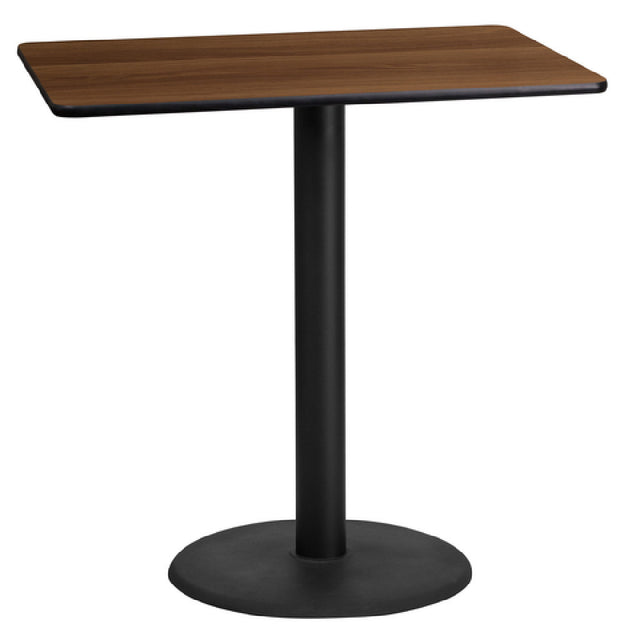 Flash Furniture XU-WALTB-2442-TR24B-GG Table 42"W X 24"D X 43-1/8"H Bar Height