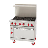 American Range ARGF-12G-4B-C_LP - Green Flame Range, Gas, 36"