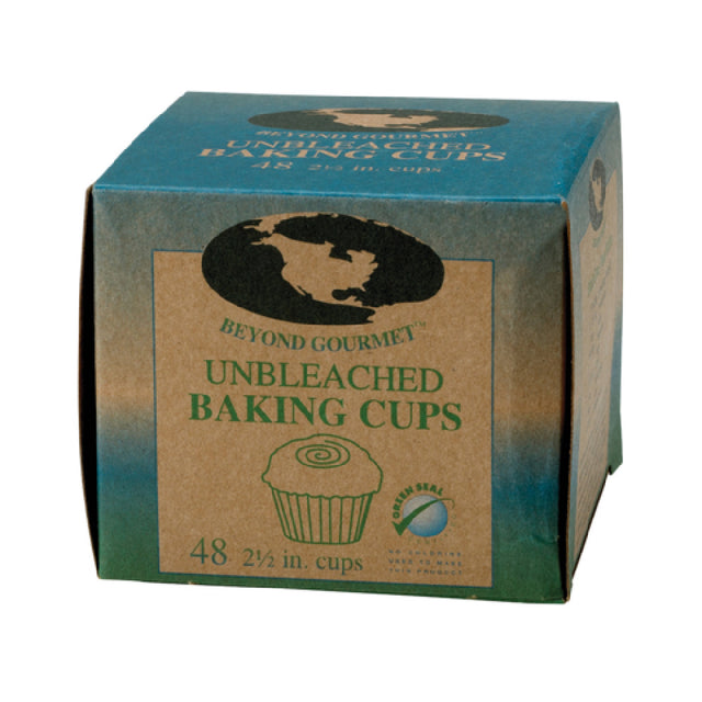 Harold Import Co. 048 Beyond Gourmet™ Unbleached Baking Cups 2-1/2" X 1-1/4" Large (48 Pack)