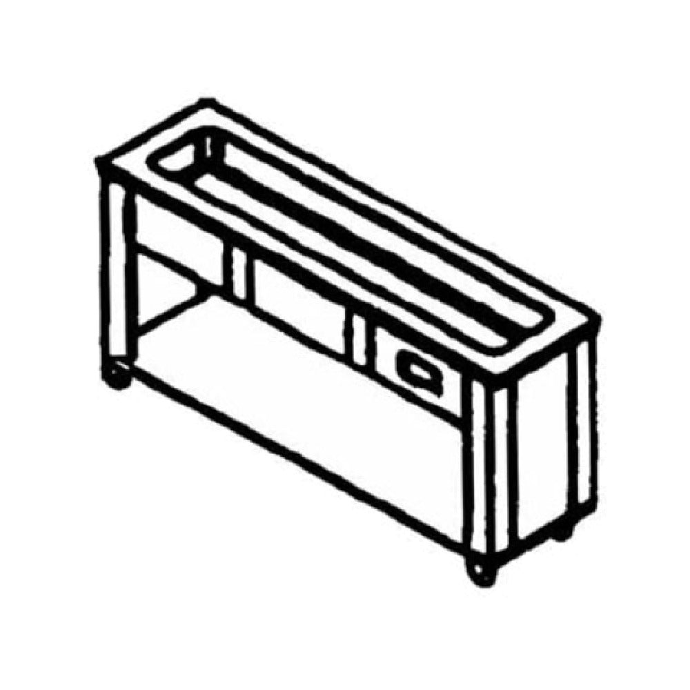 Dinex DXP2CMSL DineXpress™ Slimline Cold Food Unit Mechanically Cooled (2) 12" X 20" Pan Capacity