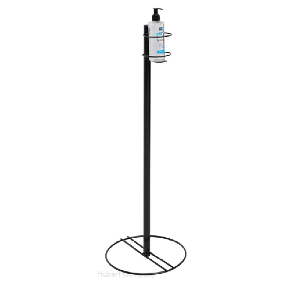 Hubert 82753 - Hand Sanitizer Floor Stand, 12" Base Dia. X 34"H, Holds Up To 3-1/2" Dia. Bottles
