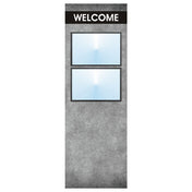 Hubert 76450 - Menu Board, 2-pocket, Floor Stand