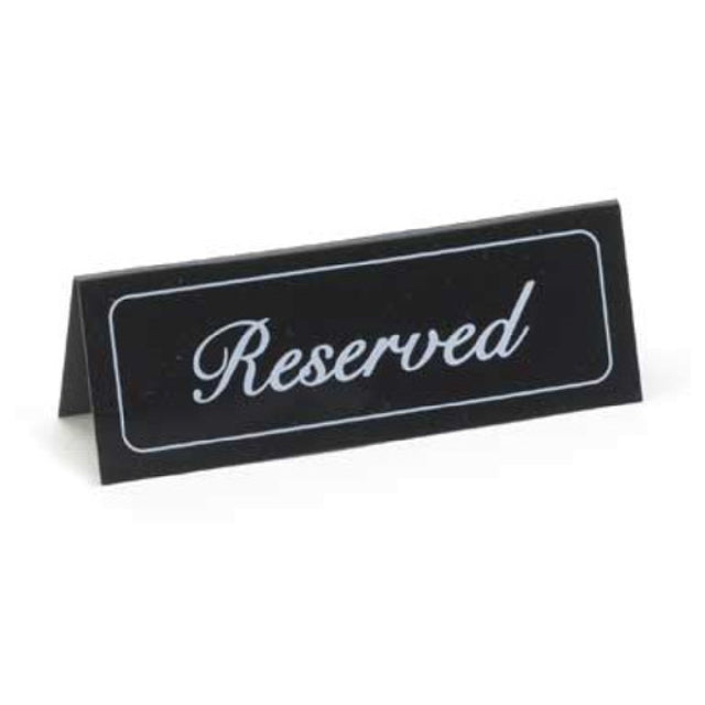 Cal Mil 285 "Reserved" Message Tent 5-3/4" X 2"H Screen Printed On Both Sides