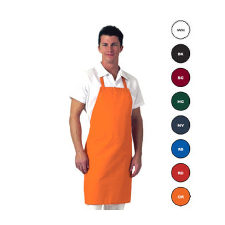 John Ritzenthaler Company 601NP-RB Chef Revival® Bib Apron 28" X 34" No Pocket