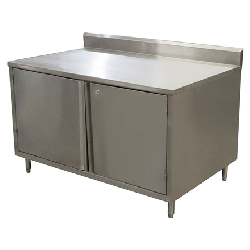 BK Resources CSTR5-3648HL Work Table Cabinet Base With Hinged Doors & Locks 48"W X 36"D X 39-3/4"H Overall Size