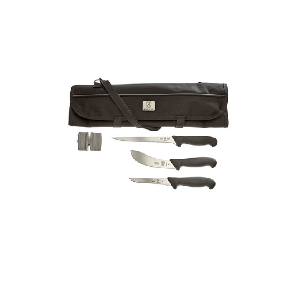 Mercer Culinary M13753 Small Field Dressing Kit 5-Pc. Includes 5.9" Skinning 5.1" Stiff Boning