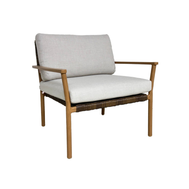 Plantation Prestige 8260600-0248145 - Bali Lounge Chair, 31-1/2"W X 32"D X 31"H, With Sunbrella® Remix Silk 48145