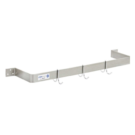 Hubert 31977 - CenPro Wall Mounted Single Line Pot Rack, 72", Stainless Steel