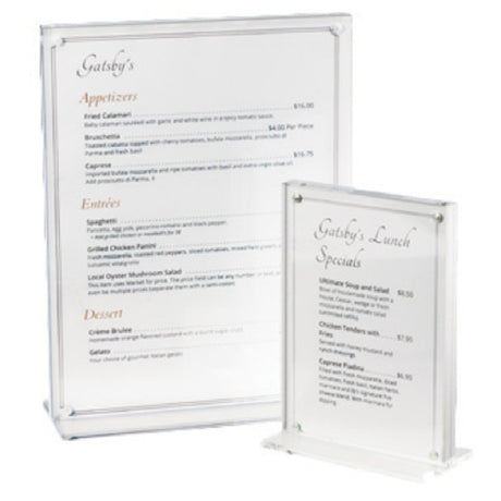 Cal Mil 3567-811 Menu/Card Holder 8-1/2"W X 11"H With Magnets