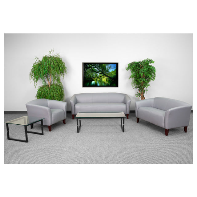 Flash Furniture 111-SET-GY-GG Hercules Imperial Series Reception Set Includes: (1) 33-1/2"W X 31"D X 29"H Chair