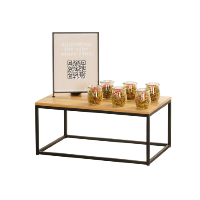 Cal Mil 23854-9-13 Riser 12"W X 20"D X 9"H Black Powder-coated Metal