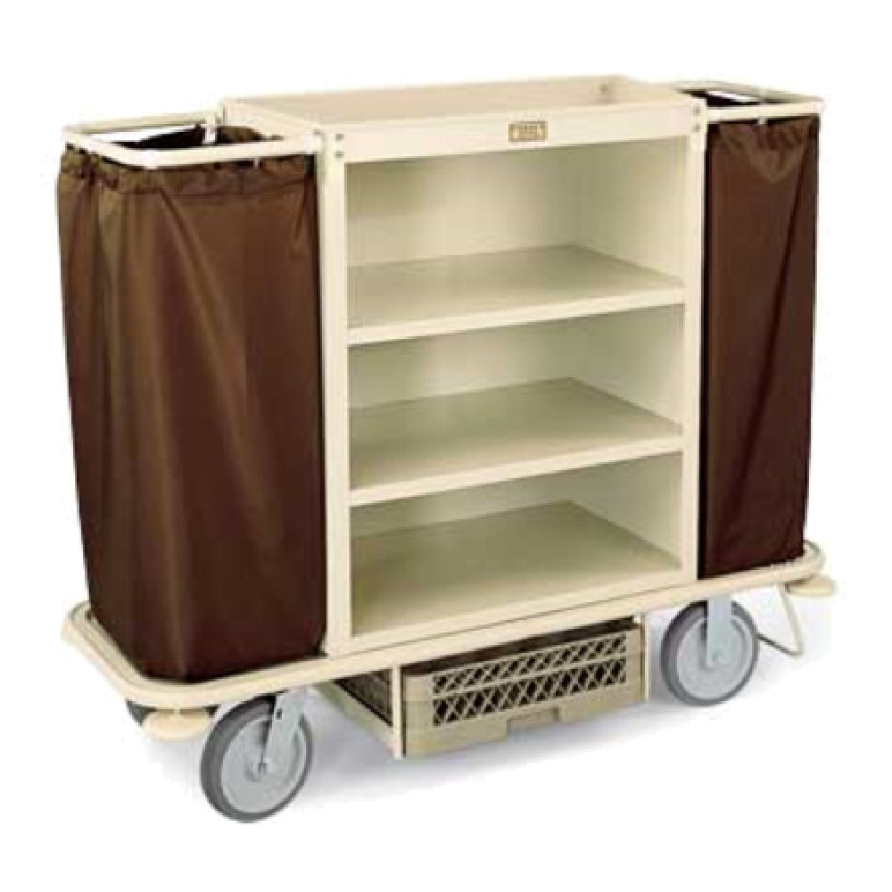 Forbes Industries 2107 Guest Room Attendant Cart 30"W X 19"D X 36"H Cabinet (3) Shelves