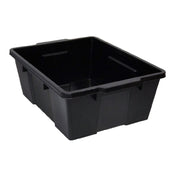 Quantum LC191507BKCS - Latch Container, 21"L X 15-7/8"w X 7-3/4"H, Stackable