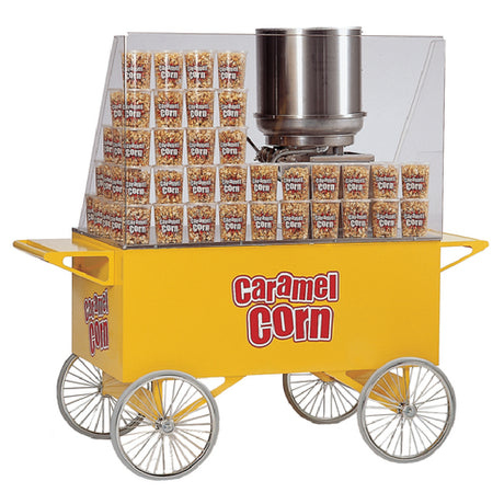 Gold Medal 2276 Caramel Corn Lobby Master® Merchandiser Wagon Lexan® Sneeze Guard