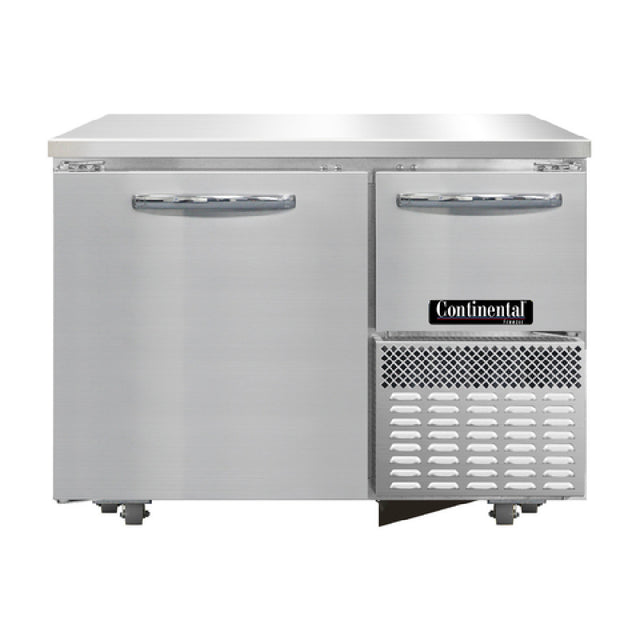 Continental Refrigerator FA43N-U Undercounter Freezer Base 43"W Stainless Steel Front & End Panels