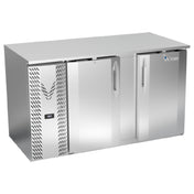 Victory VBB58HC-S - Back Bar Refrigerator, Two-section, 58"W X 30-1/8"D X 34"H