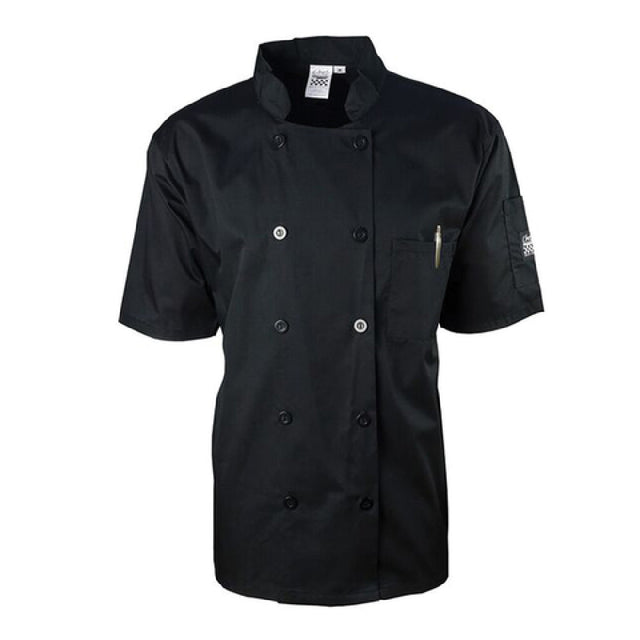 John Ritzenthaler Company J109BK-M Chef Revival® Basic Chef's Jacket Medium Universal Fit