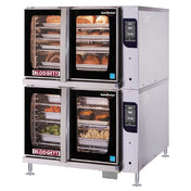 Blodgett (Middleby) HV-100EM - Double Hatchable Hydrovection Oven, Pan Capacity (10) 18” X 26” Bake Pans Or (20) 12 X 20” X 2-1/2” Steam Table Pans. Complete With 10 Stainless Steel Wire Shelves. One Touch Control - 7-inch Touchscreen Stores Up To 500 Recipes. Includes Rack Timing
