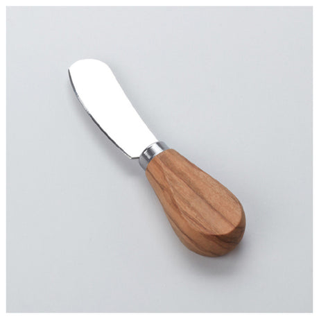 American Metalcraft CKOW7 Cheese Knife/Spreader Soft Olive Wood Handle