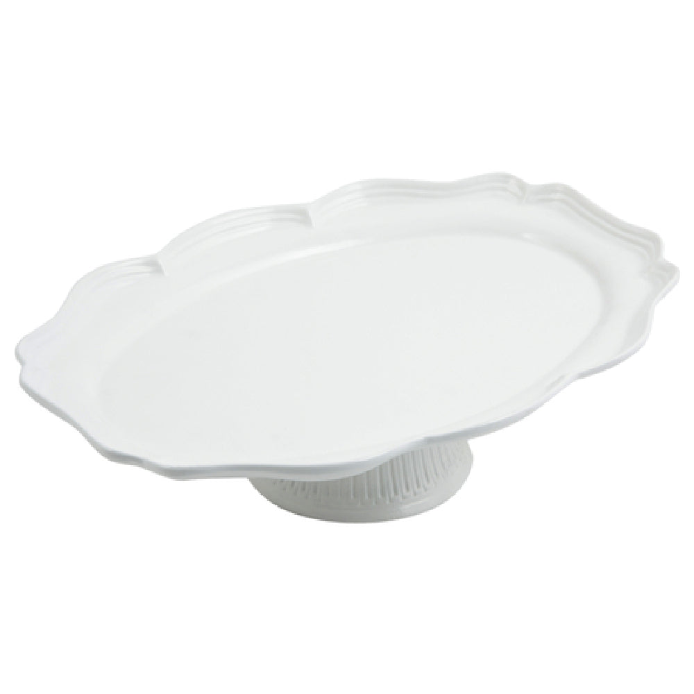 Bon Chef 20249059FGLDREVISION - Queen Anne Platter, 10-7/8" X 14-3/4" X 4" H, Pedestal