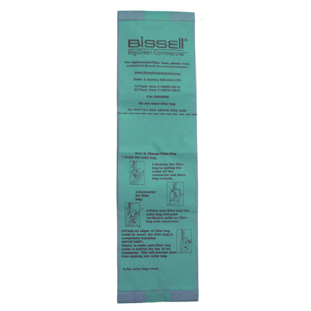 Bissell U8000-PK25 Replacement Bag For Model BGU8000EW (25 Bags Per Pack)