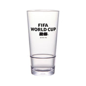 GET Enterprises S-18-FIFA26-LOGOBW FIFA Stackable Glass 20 Oz (21 Oz Rim-full) 3.4" Dia. X 6.6" H.