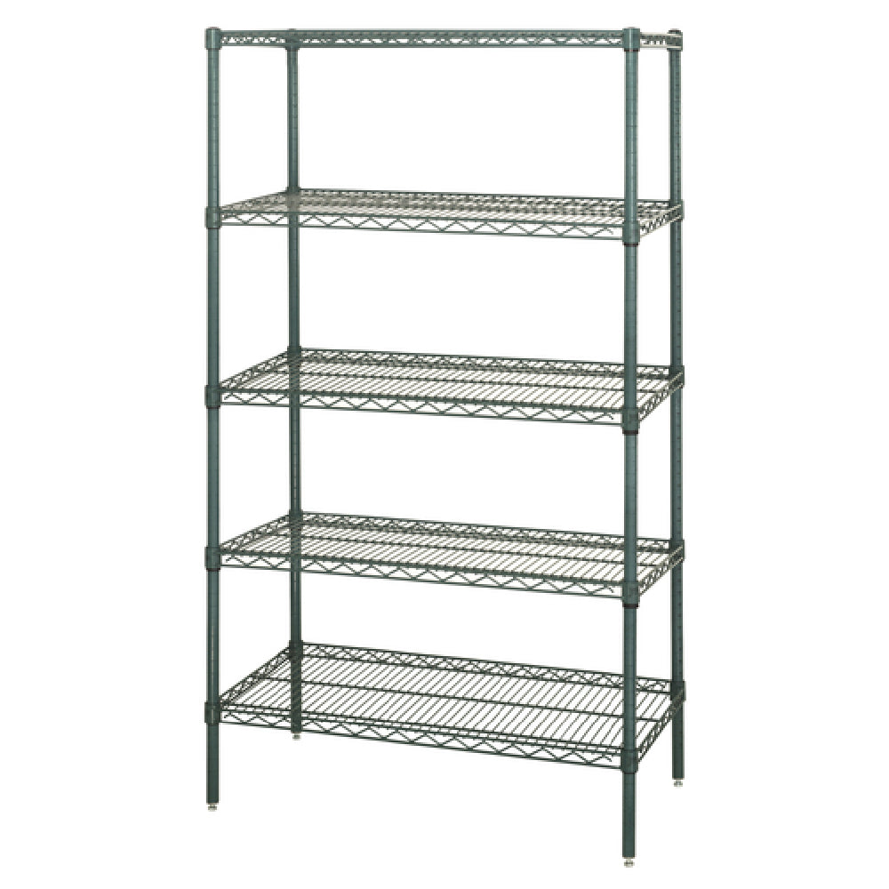 Quantum WR74-1848P-5 Wire Shelving Starter Kit 48"W X 18"D X 74"H 600 800 Lb. Capacity