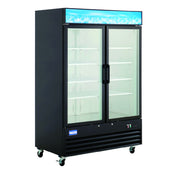 Hubert 210996 - Kratos 67K-210 Two-Door Merchandising Freezer, 53"W, Interior LED Lighting