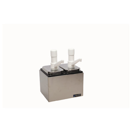 San Jamar P9712 Condiment Pump Service Center Countertop Double Well