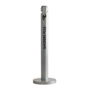 Rubbermaid FGR1BK - Smokers' Pole Outdoor Container, 4" Dia. X 41"H, Weather Resistant