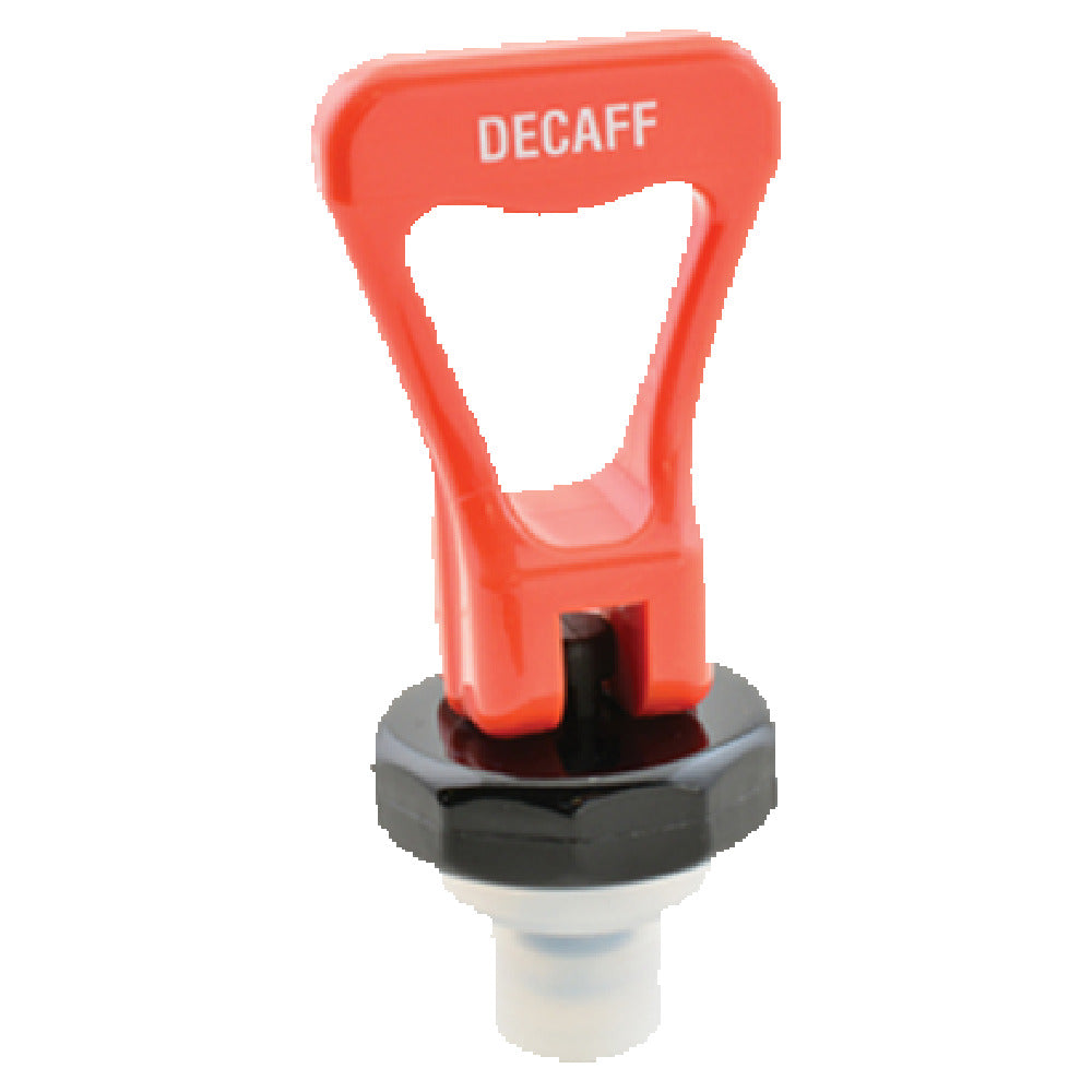 Franklin Machine Products 276-2020 Beverage Dispenser Upper Faucet "decaf" Orange Plastic