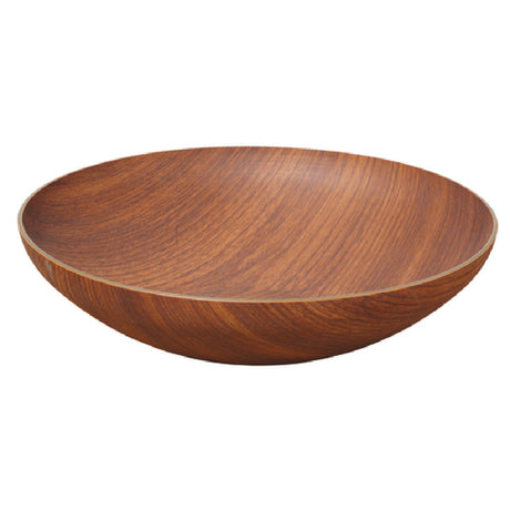 GET Enterprises B-R-12-M Arbor™ Faux Wood Bowl 3 Qt. (4 Qt. Rim Full) 12-1/2" Dia. X 3"H