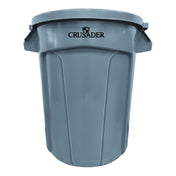 Quantum CTC-32_YELLOW - Crusader Round Heavy-duty Utility Container, 32 Gallon, 22" Dia. X 27-3/10" H