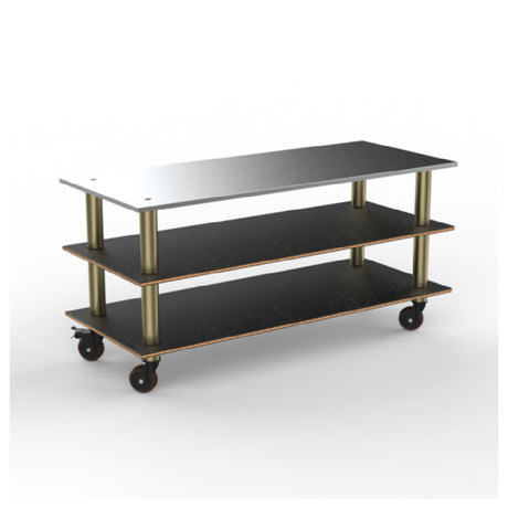 Steelite MGCMLA05MBXH - Modular Large Pro Unit Ss Top Marble Brushed Brass, 71.0" X 29.5" X 35.0"