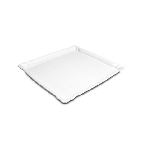 Steelite DFTSQ11CF020 Tray 11"W X 11"D X 1-1/4"H Café White