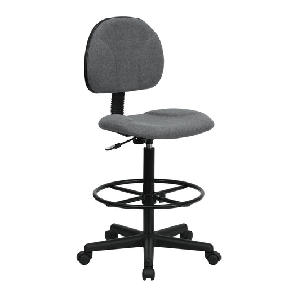 Flash Furniture BT-659-GRY-GG Ergonomic Swivel Drafting Stool 38-1/4" To 42-3/4" Adjustable Height