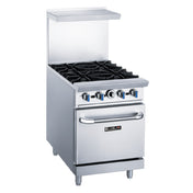 Blue Air BLR24-4B BLUELAVA Range Gas 24"W X 31-1/2"D X 56"H