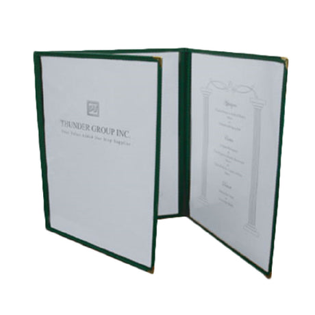 Thunder Group PLMENU-3GR Menu Cover 8-1/2" X 11" Triple-fold