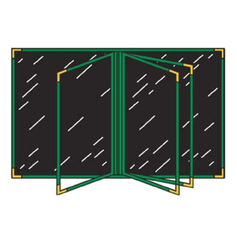 Menu Solutions RS160B Menu Cover Holds 5-1/2" X 11" Insert Five Panel Booklet