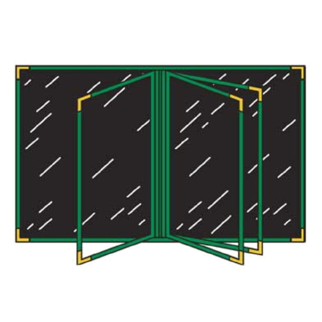 Menu Solutions RS160B Menu Cover Holds 5-1/2" X 11" Insert Five Panel Booklet
