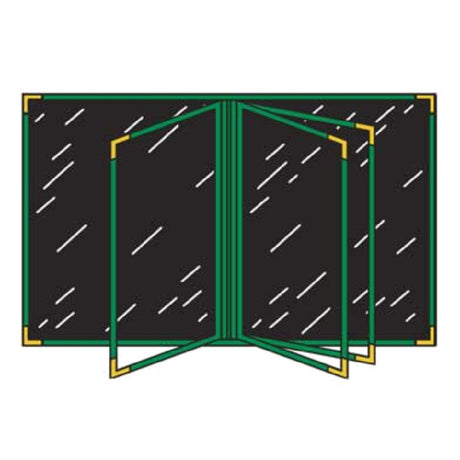 Menu Solutions RS160C Menu Cover Holds 8-1/2" X 11" Insert Five Panel Booklet