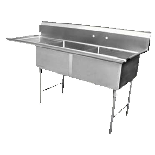 GSW USA SE15152L Sink Two Compartment 48-1/4"W X 21"D X 45"H