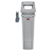 Rubbermaid 2007913 - Slim Jim® Recycling Station Build Your Own Kit, 23 Gallon, Includes (1) 12"W X 21-1/2"D X 34-1/4"H Slim Jim® Container