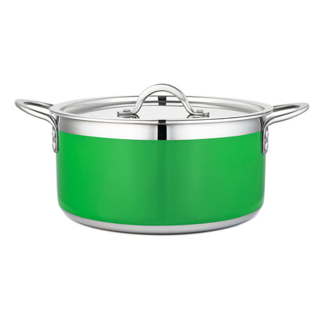 Bon Chef 71303-CF2-L Country French X Pot 5 Qt. 22 Oz. 10-1/8" Dia. X 4-3/4"H