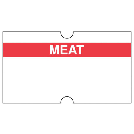 Hubert 87902 - Label, "Meat", For 1-line Pricing Gun