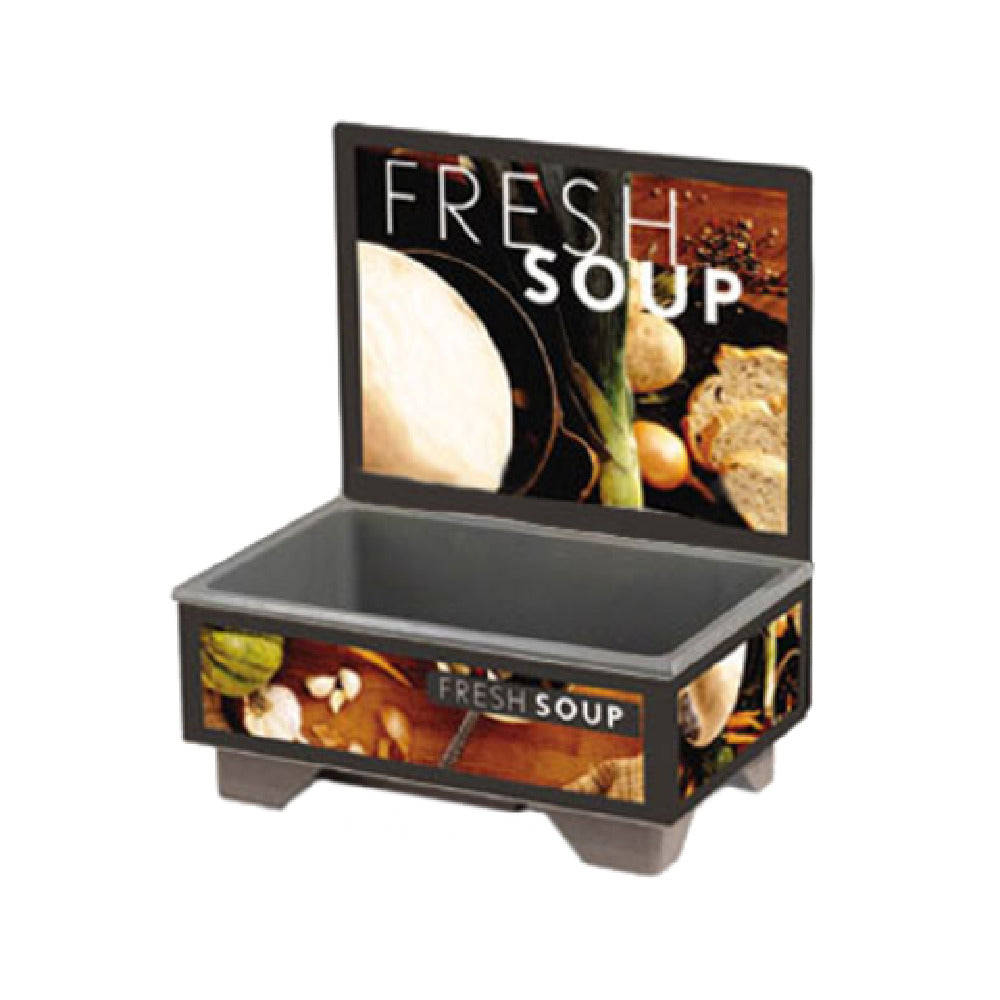 Vollrath 720200102 Cayenne® 72020 Full Size Rethermalizing Model 1220 Soup Merchandiser With Tuscan Graphics