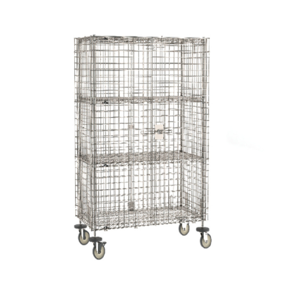 Metro SEC55S-SD-2SE - Super Erecta® Security Unit, Mobile, Stainless Steel Finish