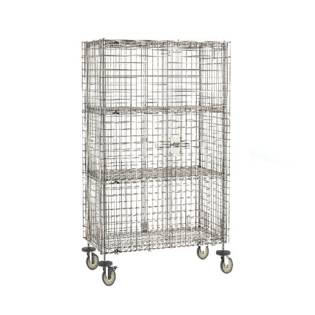 Metro SEC55S-SD-2SE - Super Erecta® Security Unit, Mobile, Stainless Steel Finish